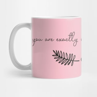 You Are Exactly Where You Need To Be Mug